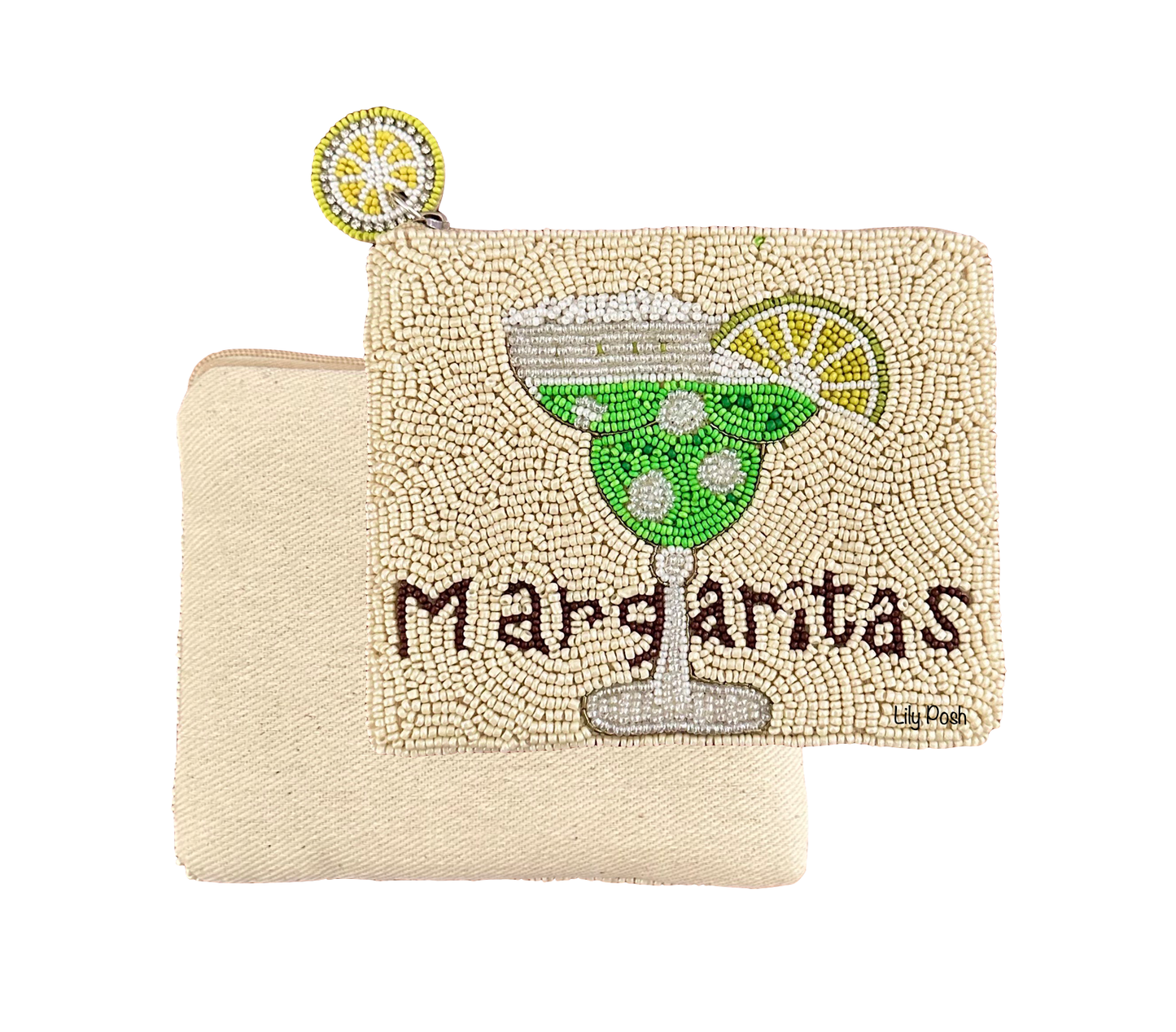 Lily Posh Beaded Margaritas Coin Purse