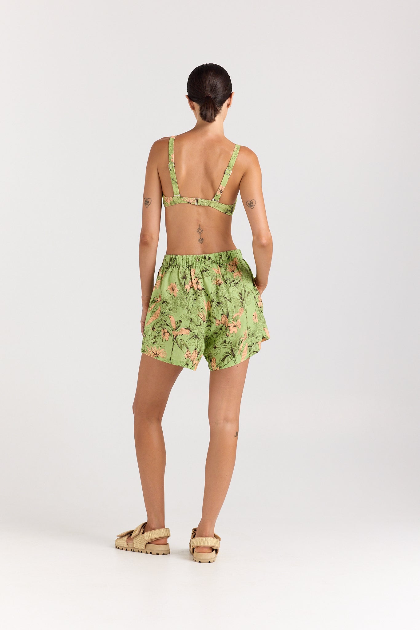 Tropico 100% Linen Slit Short - Margarita