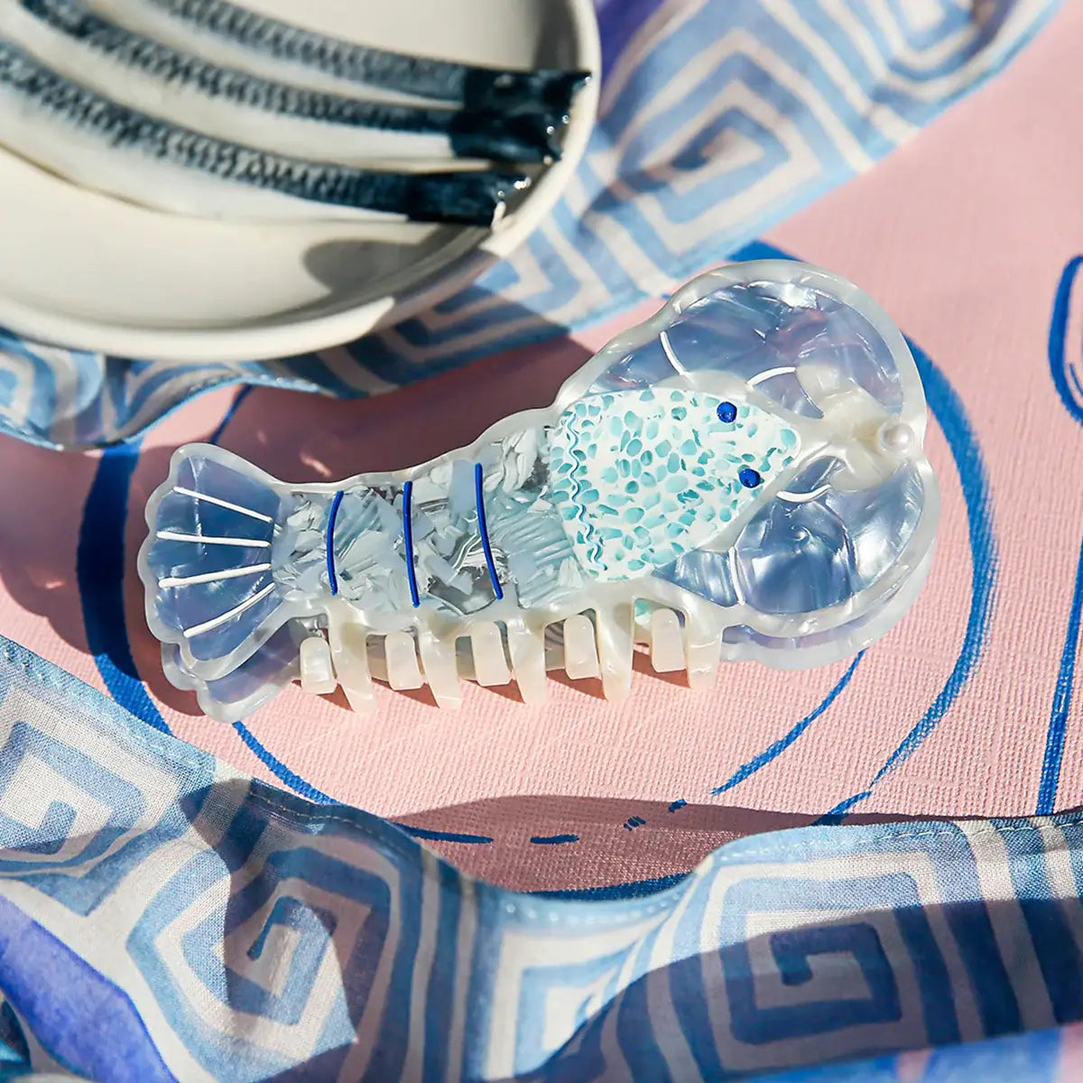 Lobster Hair Claw Blue