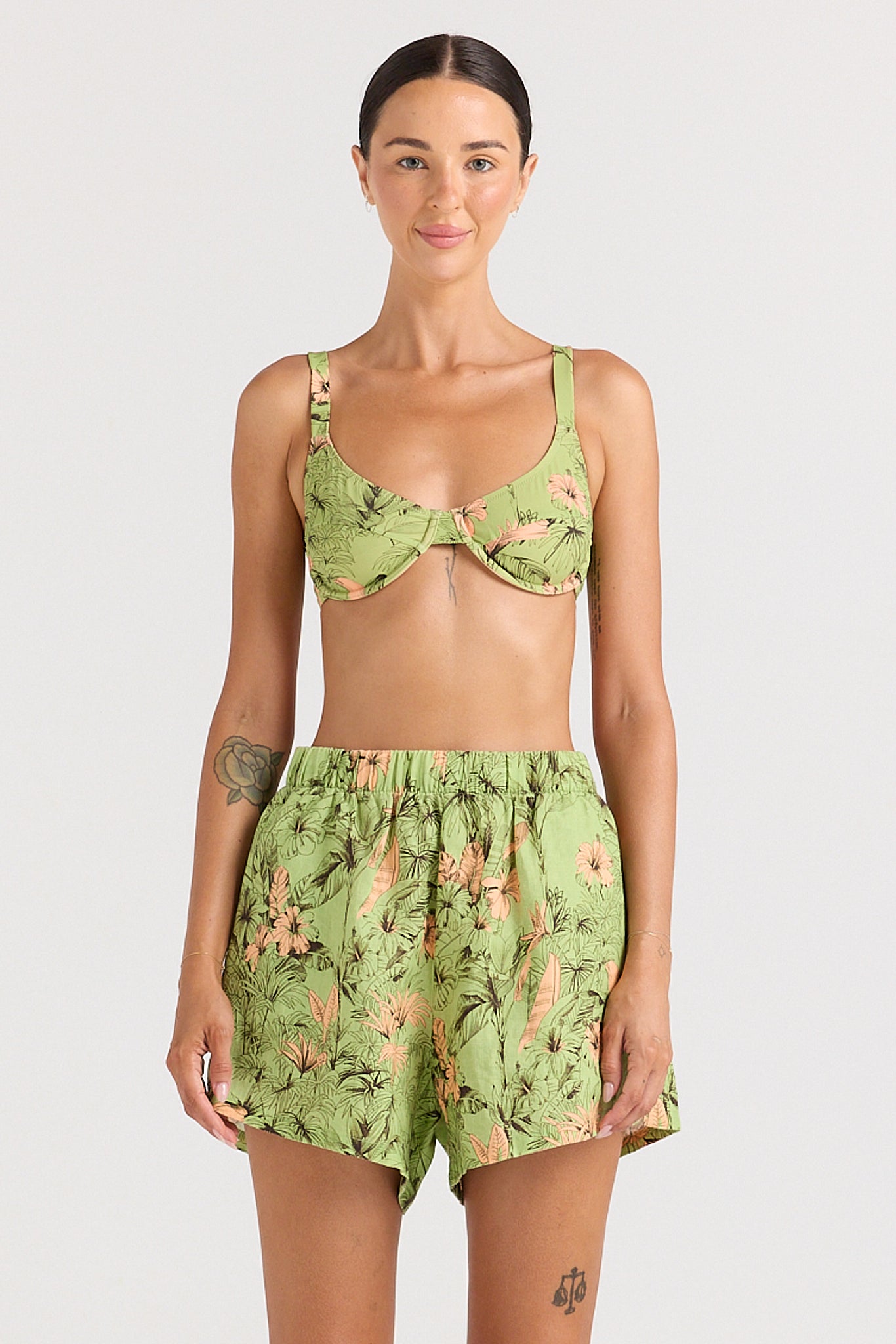 Tropico 100% Linen Slit Short - Margarita