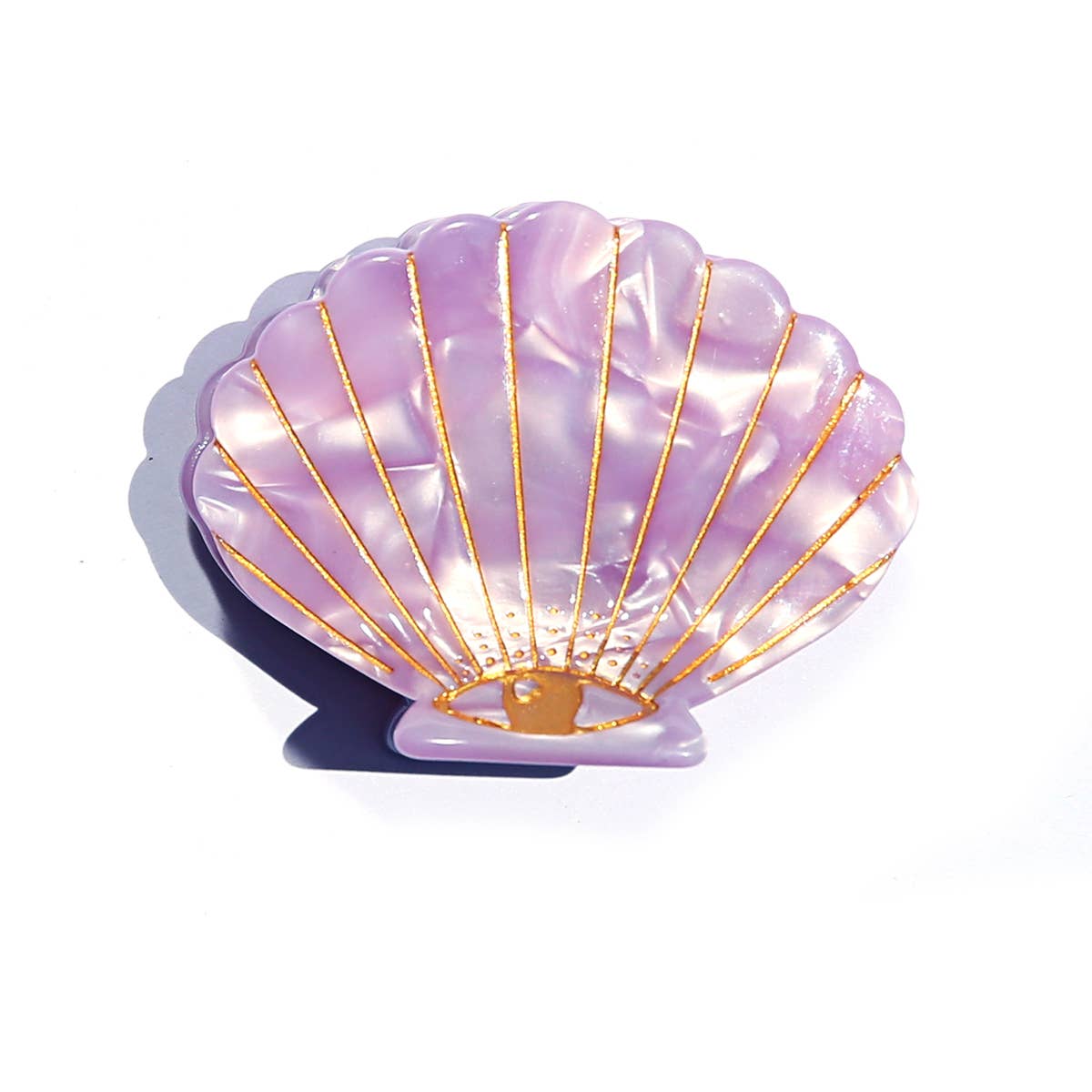 Lilac Shell Clip